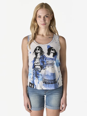 KOROSHI Toppi värissä sininen: etupuoli