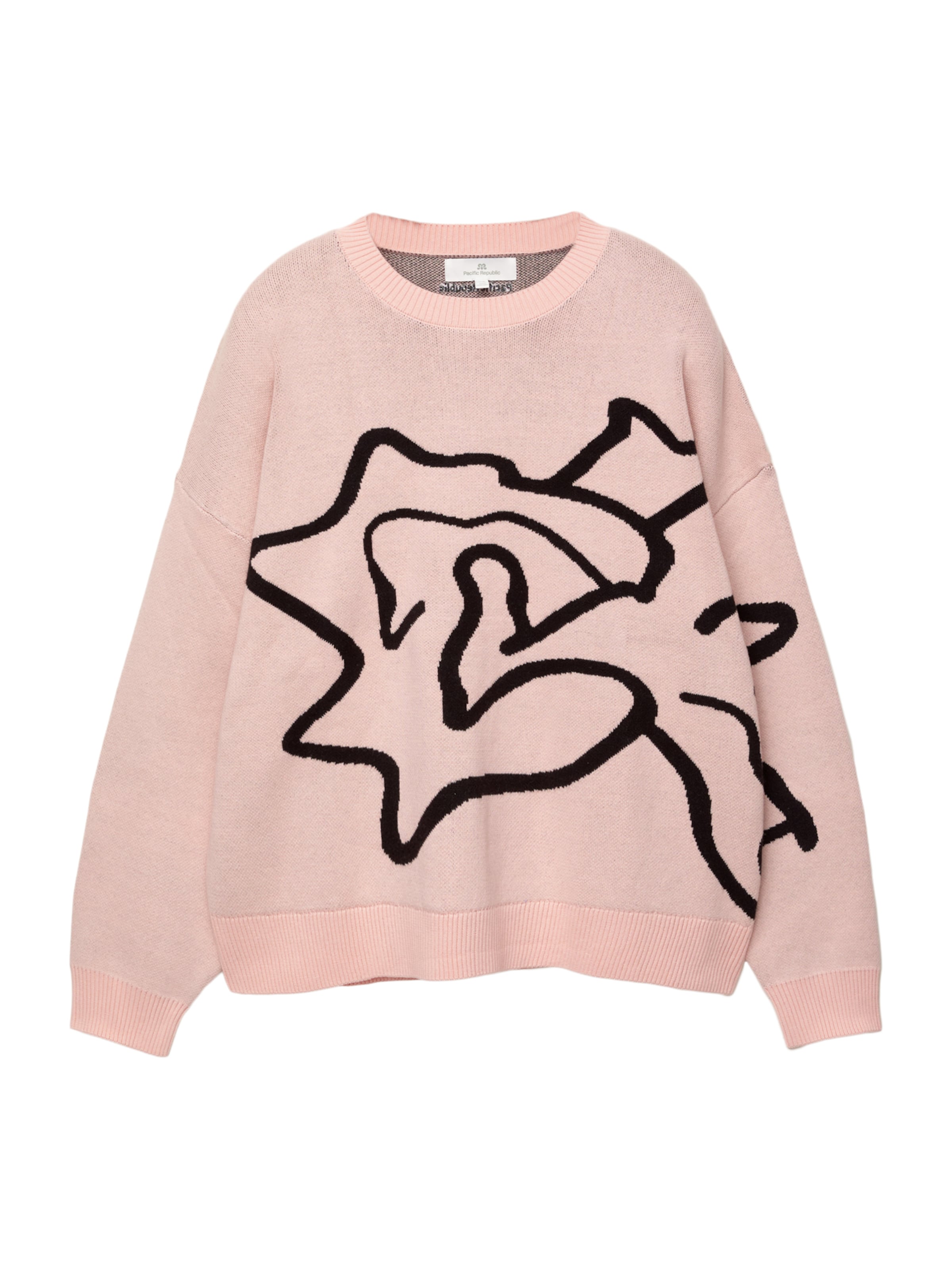 Pull&Bear Sveter - Ružová: predná strana