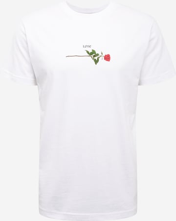 Mister Tee T-Shirt 'Rose Love' in Weiß: predná strana