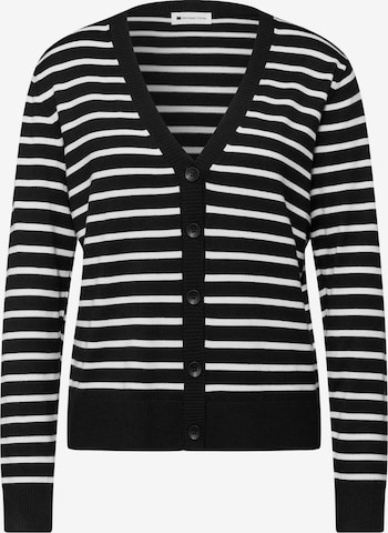 STREET ONE Strickjacke in Schwarz: Vorderseite