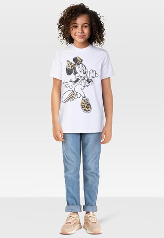 Mister Tee Shirt 'Minnie Mouse Leo' in White