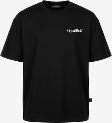 Crystal Paris Shirt 'Time' in Schwarz: Vorderseite