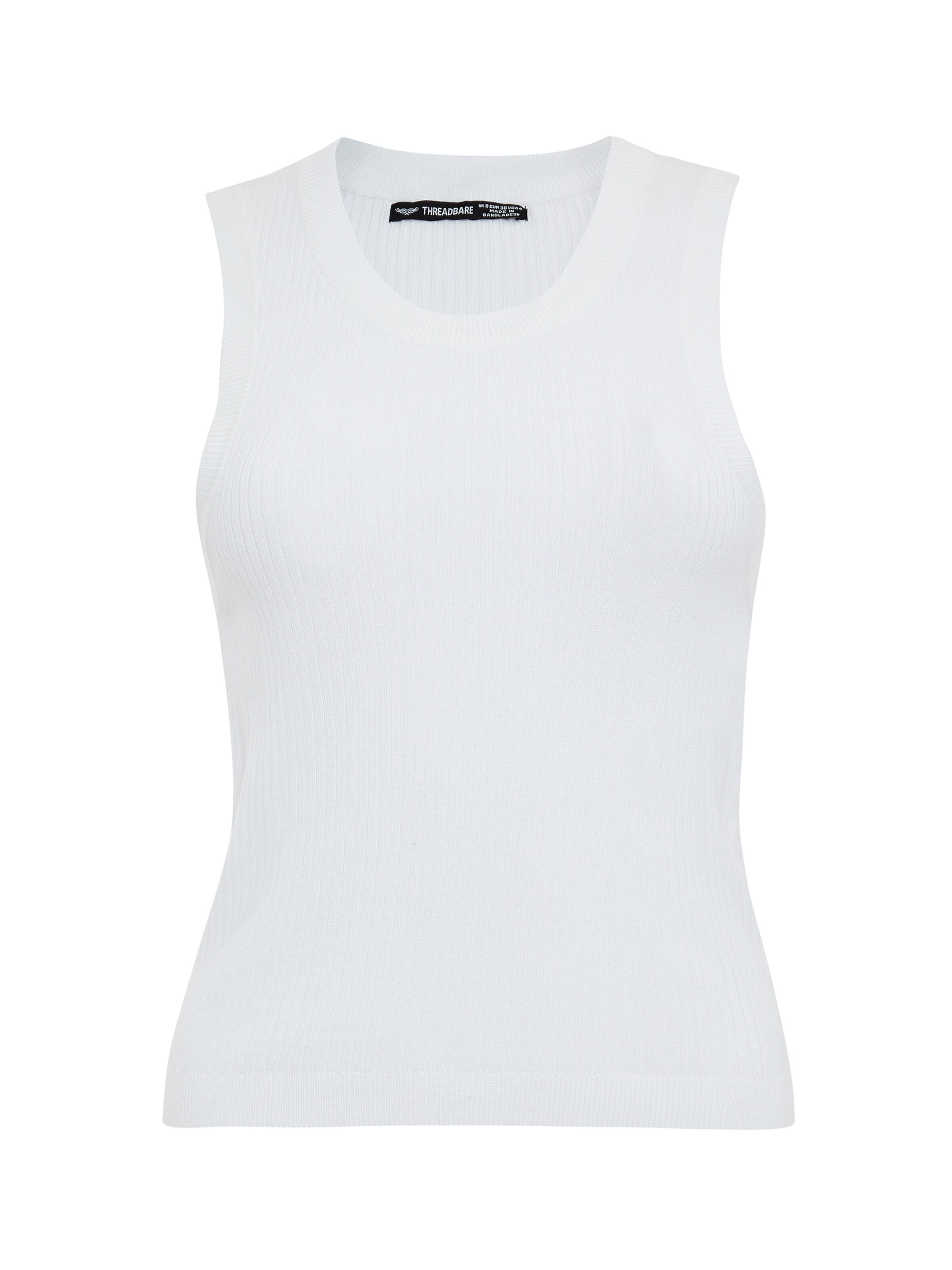 Threadbare Knitted top 'Eva' in White: front
