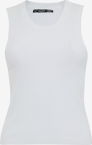 Threadbare Gebreide top 'Eva' in Wit: voorkant