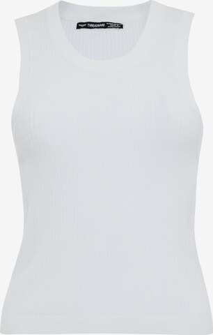 Tops en tricot 'Eva' Threadbare en blanc : devant