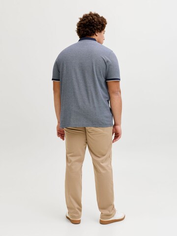 Jack & Jones Plus Poloshirt 'JPRBLUALVES' in Blau