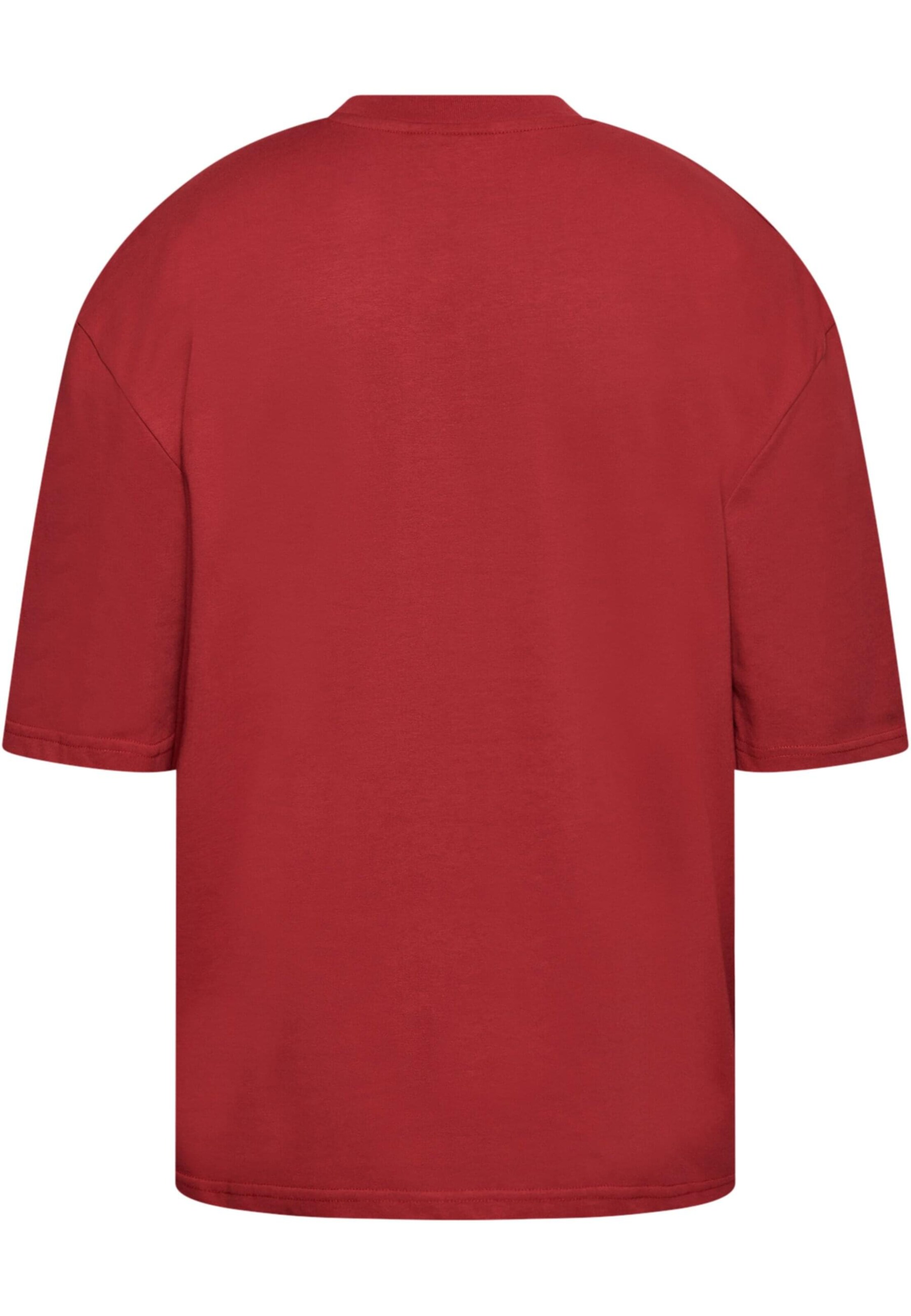 Dropsize T-shirt i röd