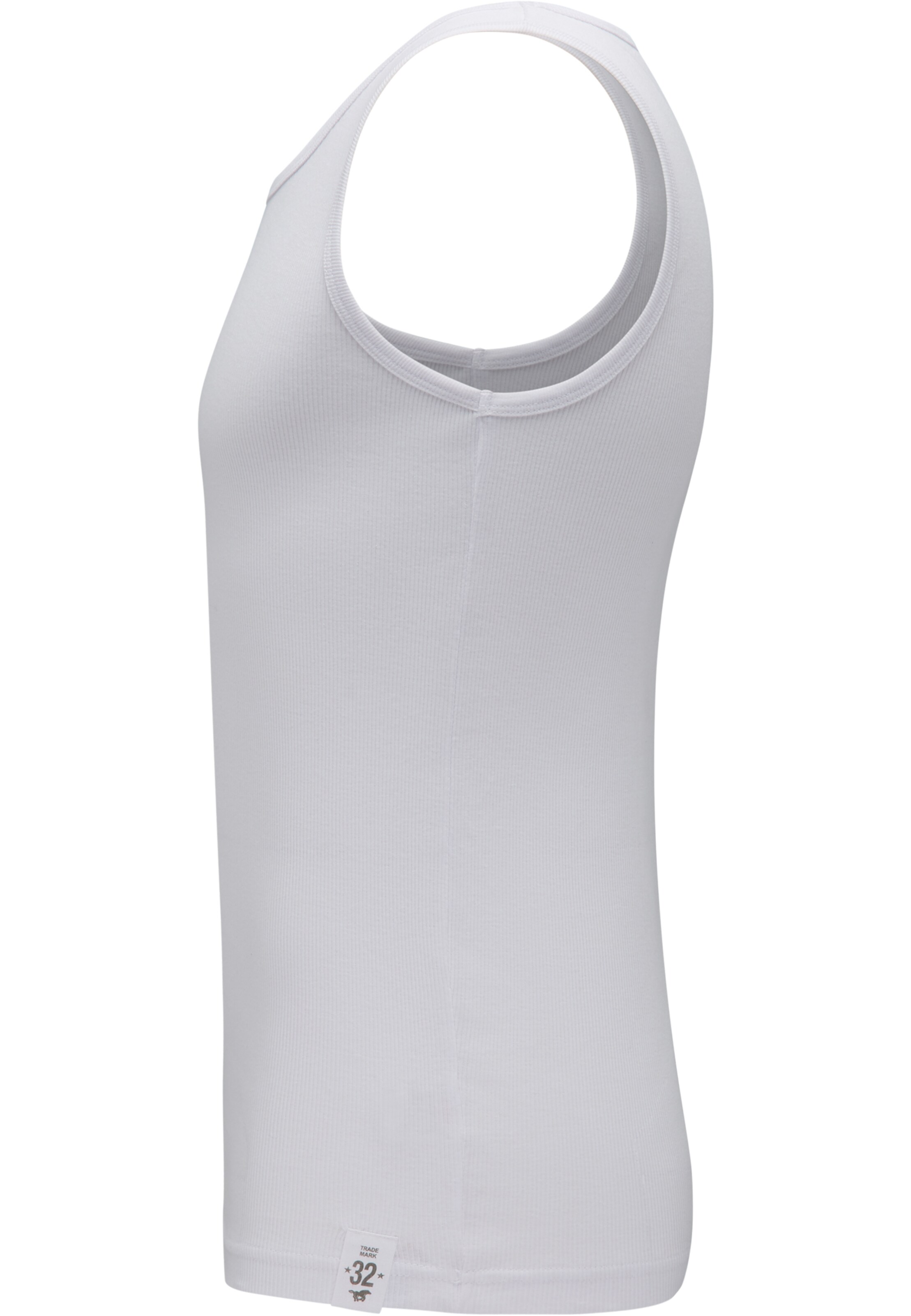 MUSTANG Unterhemd 'True Denim' in Weiß