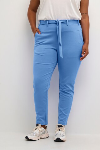 KAFFE CURVE Regular Trousers 'jenna' in Blue: front