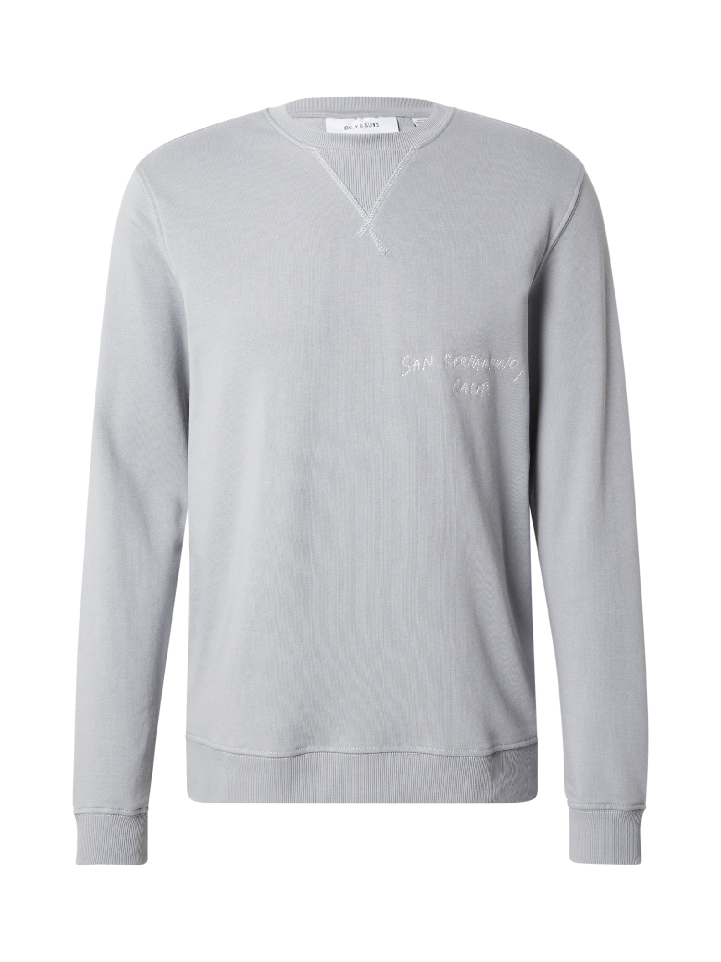 Sweat-shirt &#x27;ONSDAWSON&#x27; Only &amp; Sons en gris : devant