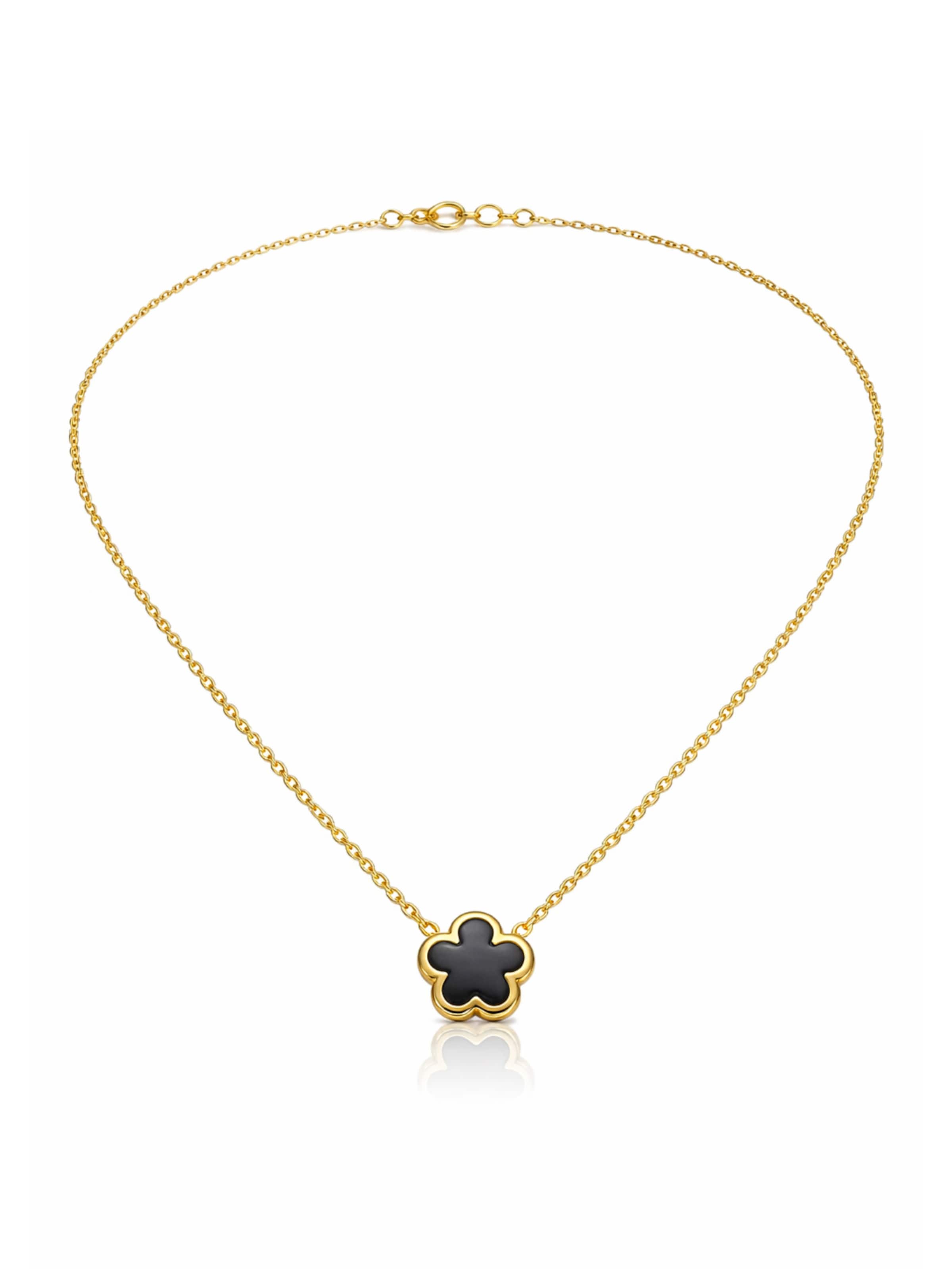 Pure Schmuck - Cadena 'Clover' en oro: frente