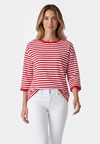 T-shirt usha BLUE LABEL en rouge : devant
