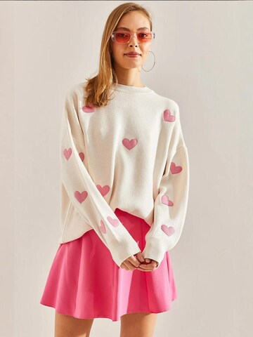 Bianco Lucci - Pullover oversized em bege