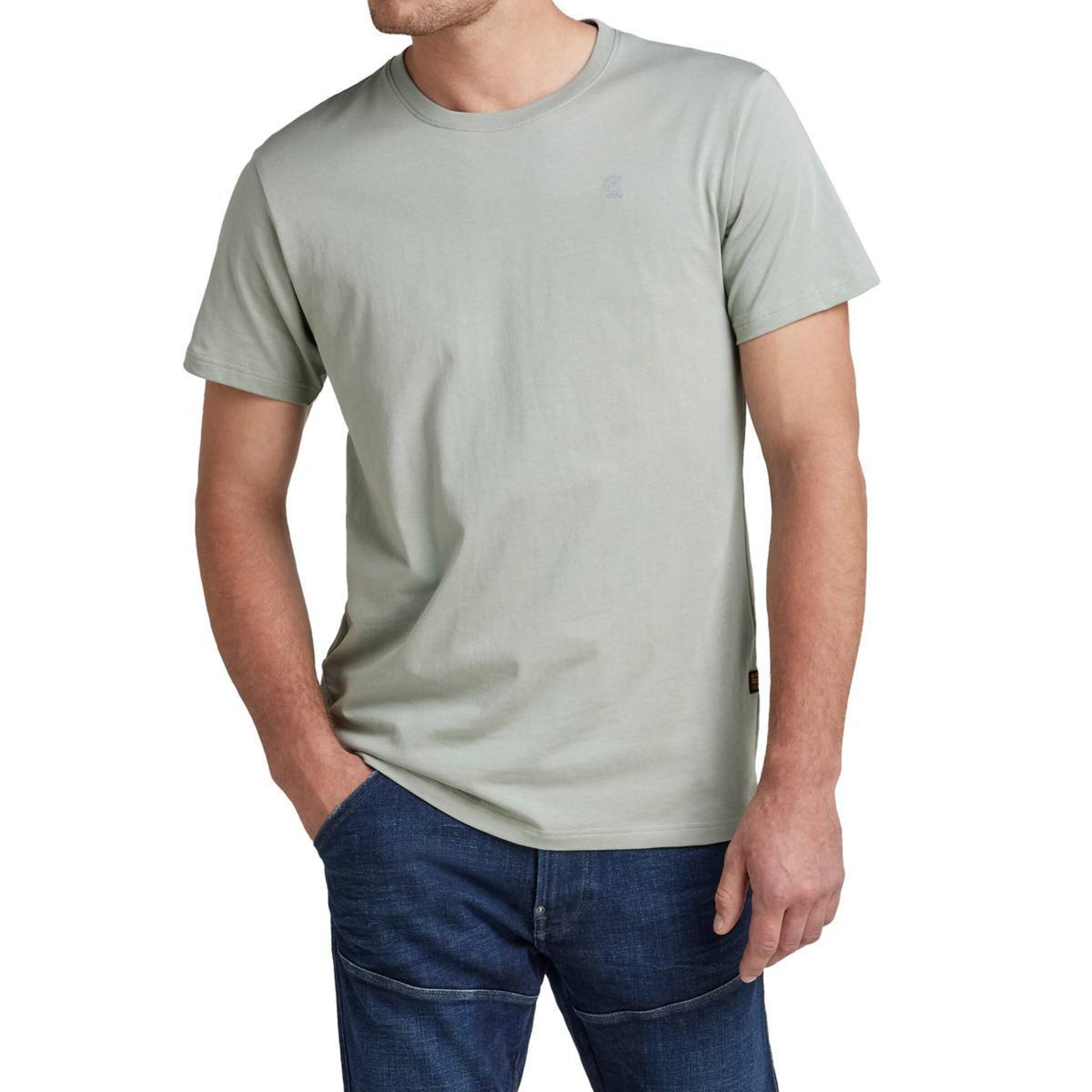 G-STAR Tričko – zelená: přední strana