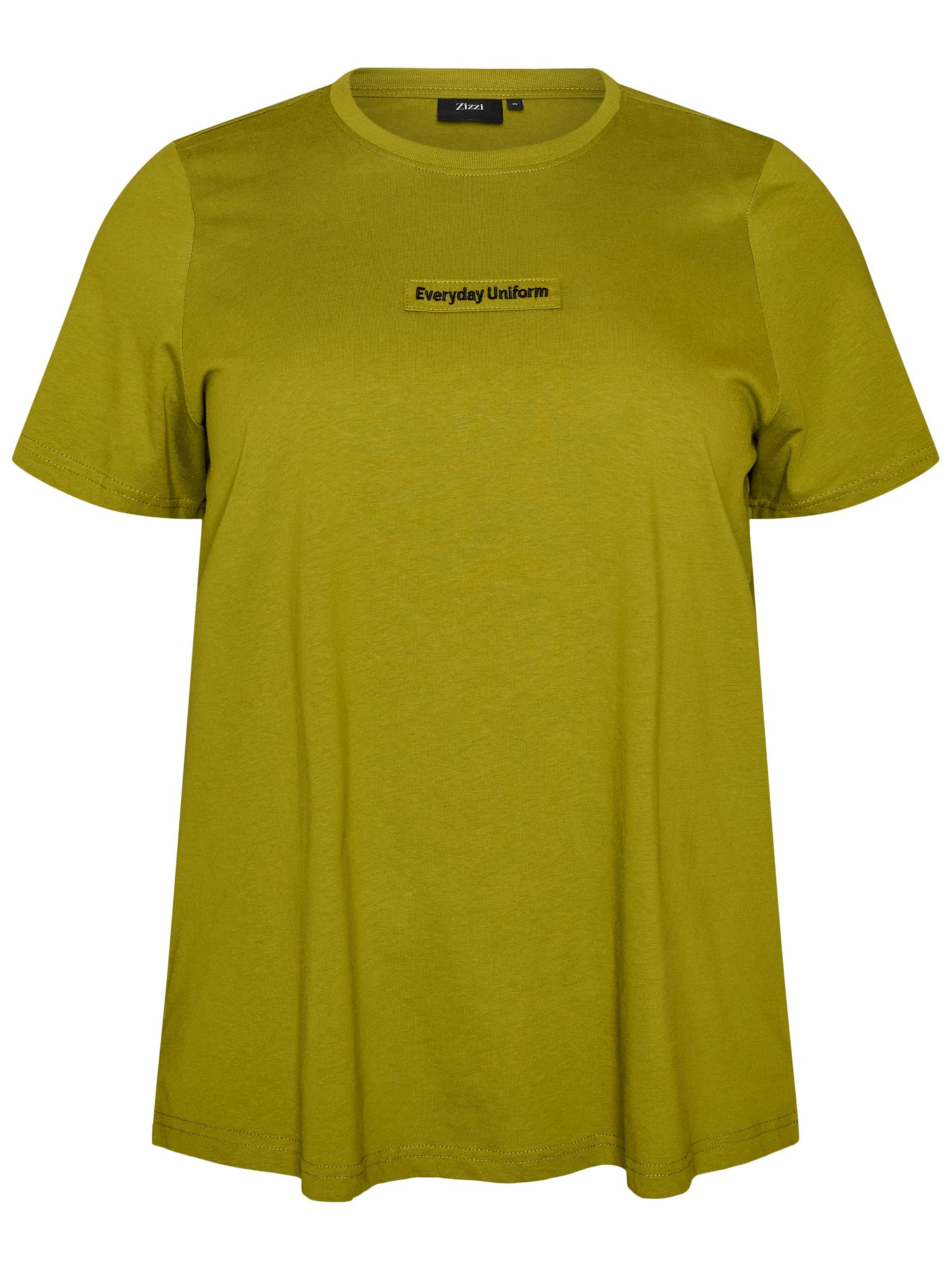 T-shirt 'VLIZ H' Zizzi en vert : devant
