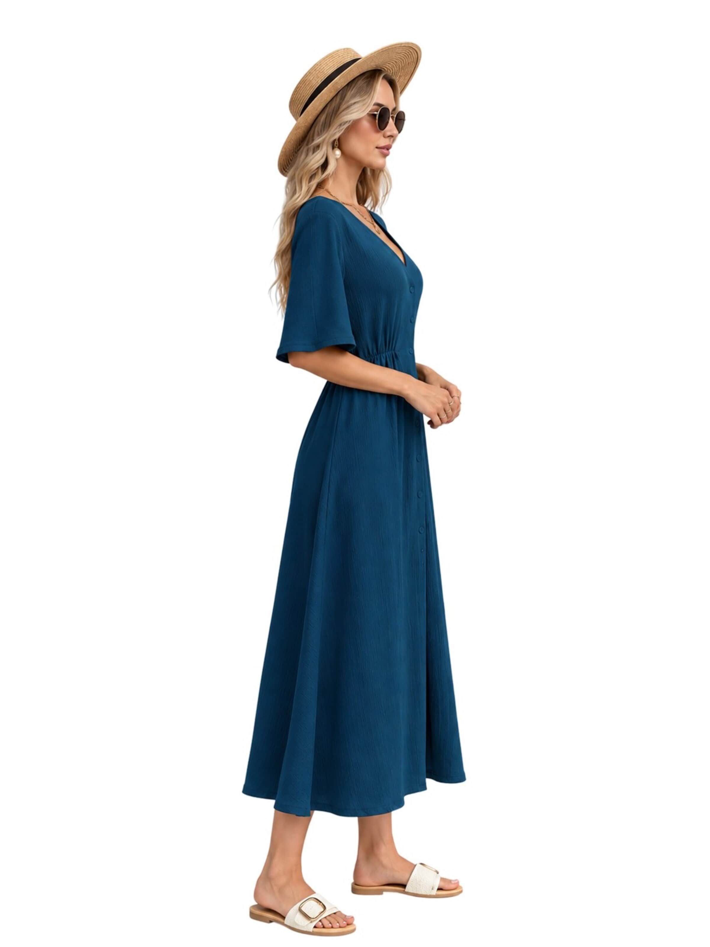 Ocoza Dress in Blue
