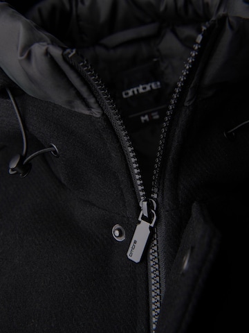 Ombre Winter coat 'OM-COWC-0132' in Black