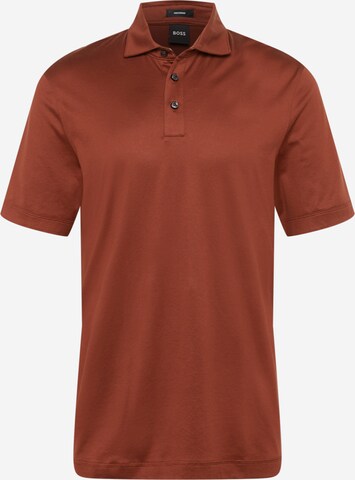 T-Shirt 'Press' BOSS en marron : devant