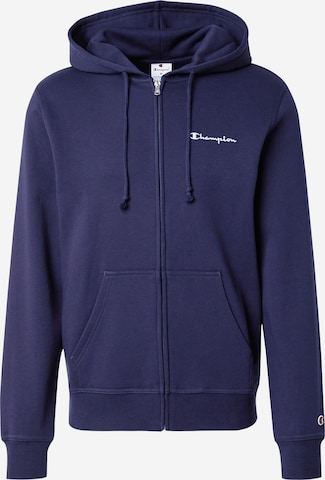 Champion Authentic Athletic Apparel Кофта на молнии в Синий: спереди