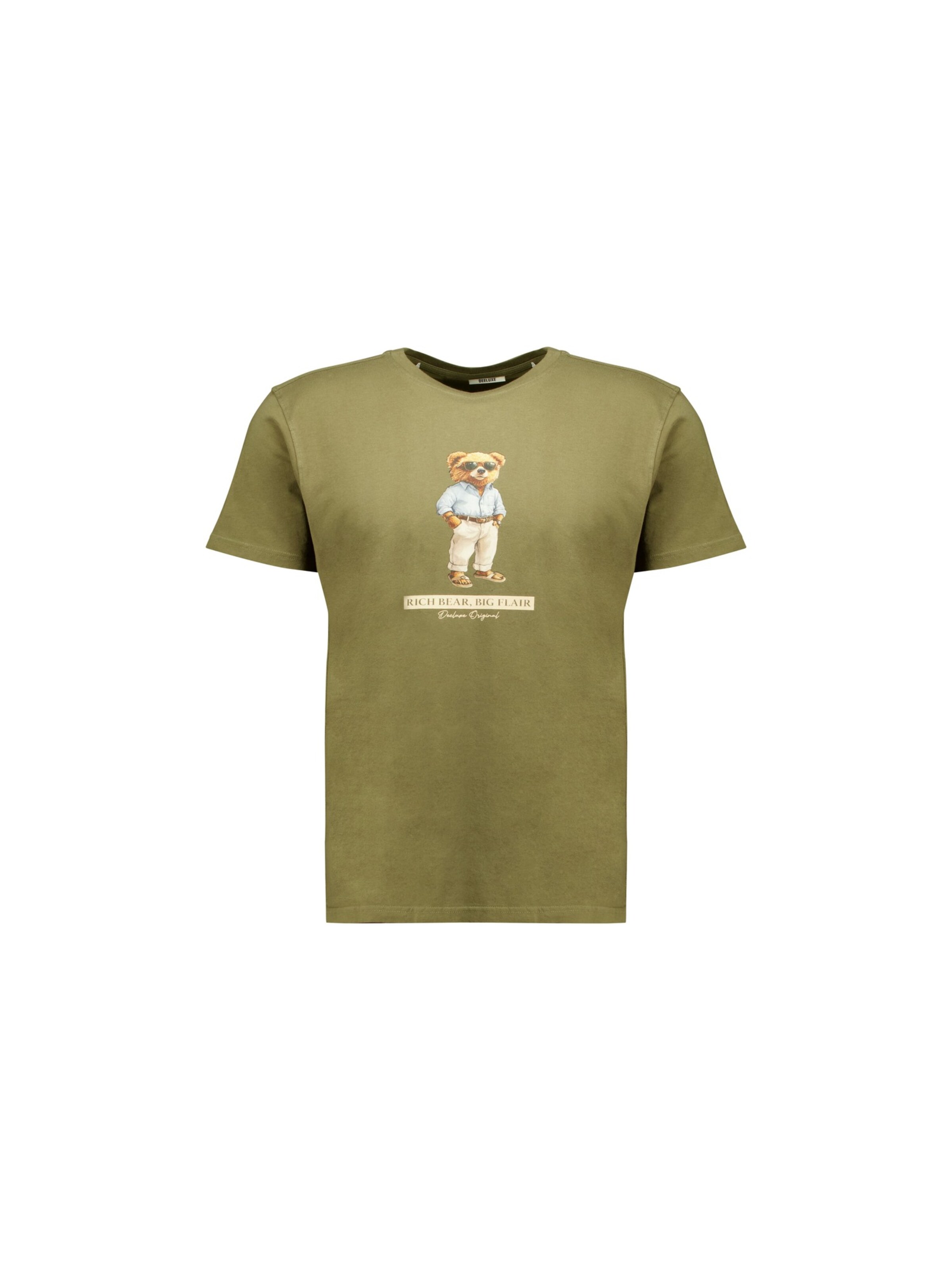 T-Shirt 'Richbear' Deeluxe en vert : devant