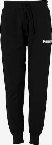 UHLSPORTTapered Hlače - crna boja: prednji dio