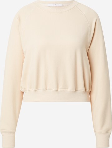 ABOUT YOU Sweatshirt 'Marin' in Beige: voorkant