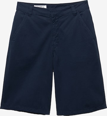 Largi Pantaloni eleganți de la Pull&Bear pe albastru: față