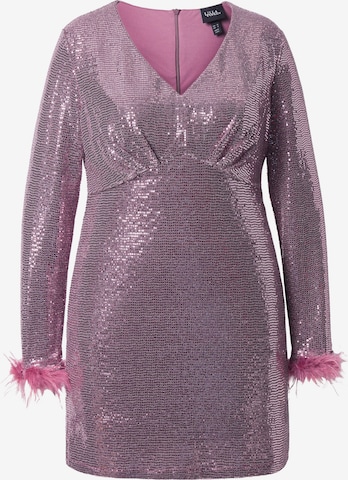 Ulla Popken Cocktail dress in Pink: front
