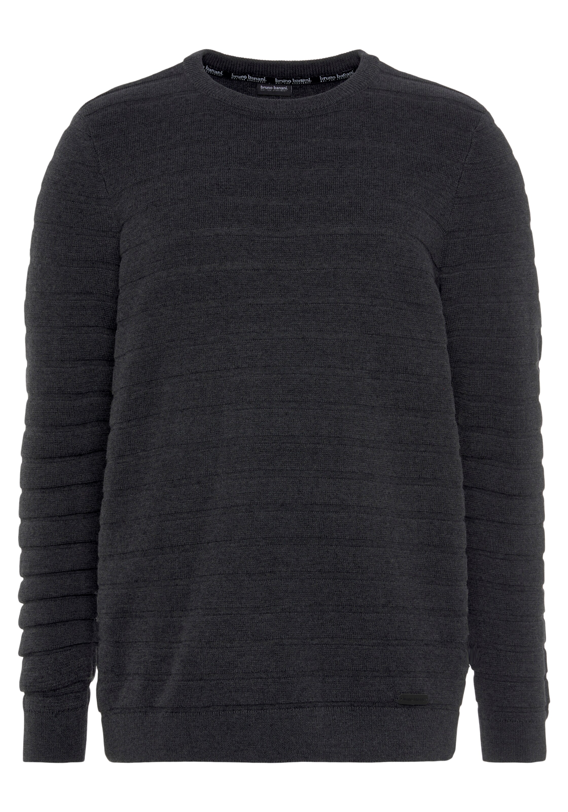 Bruno Banani Sweater in Grey: front