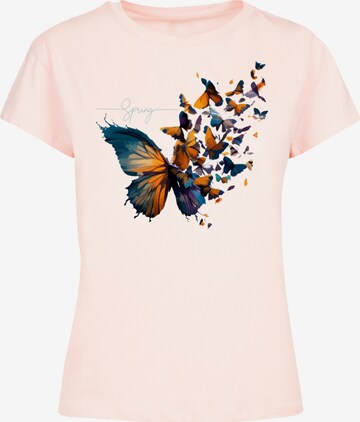 F4NT4STIC Shirt 'Schmetterling' in Roze: voorkant