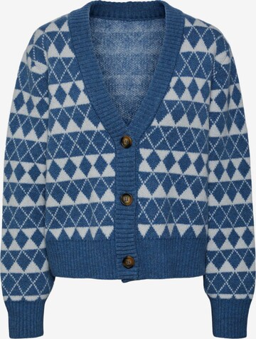 PIECES Knit Cardigan 'Grapha' in Blue: front