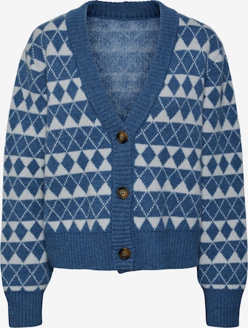 PIECES Knit cardigan 'Grapha' in Blue: front