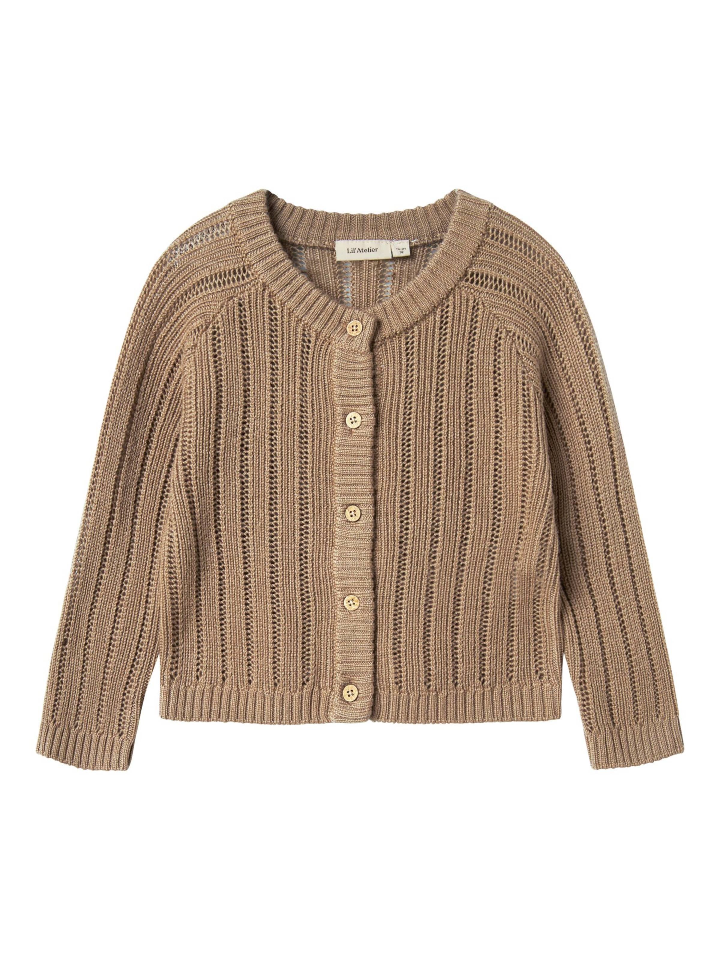 Cardigan NAME IT en marron : devant