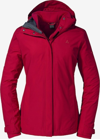 Schöffel Outdoor Jacket in Red: front