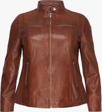 NO.1 by OX Between-Season Jacket in Brown: front