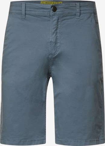 Street One MEN Regular Chino Pants in Blue: front