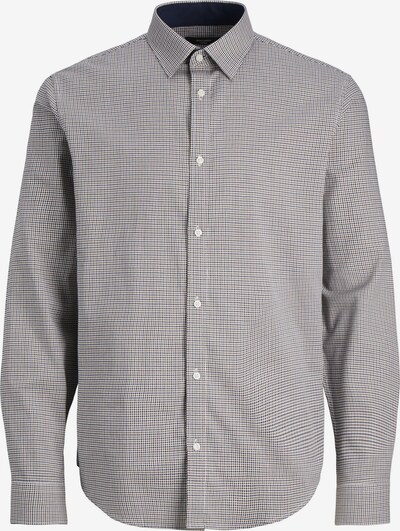 JACK & JONES Button Up Shirt 'Belfast' in Dark blue / Brown / White, Item view