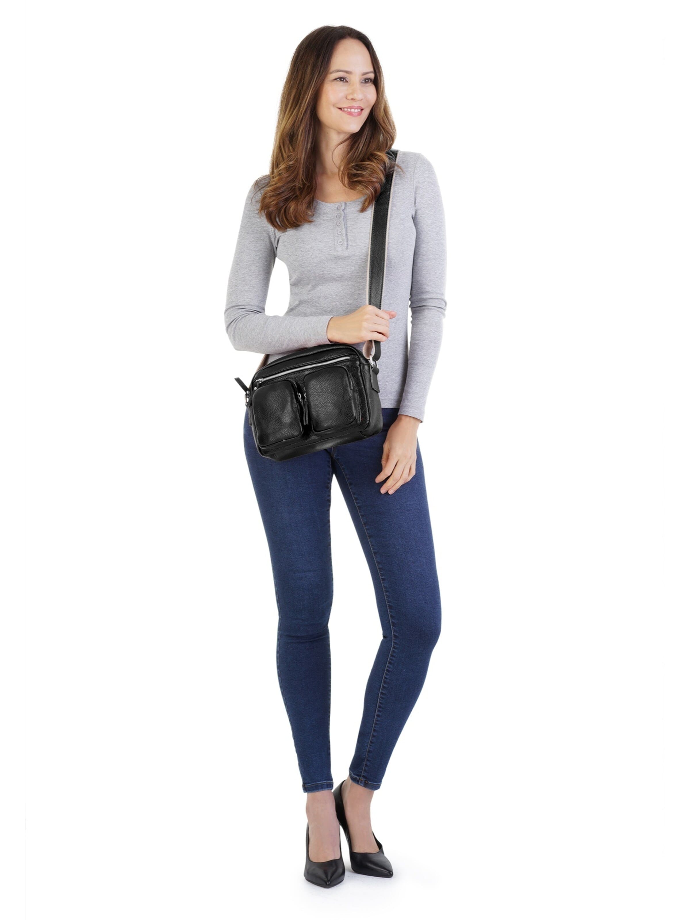 Sac à bandoulière Samantha Look en noir : devant
