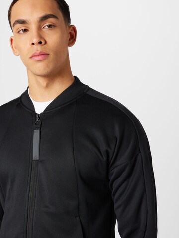 ADIDAS SPORTSWEAR Sportsweatjacke 'City Escape Aeroready Warming' in Schwarz