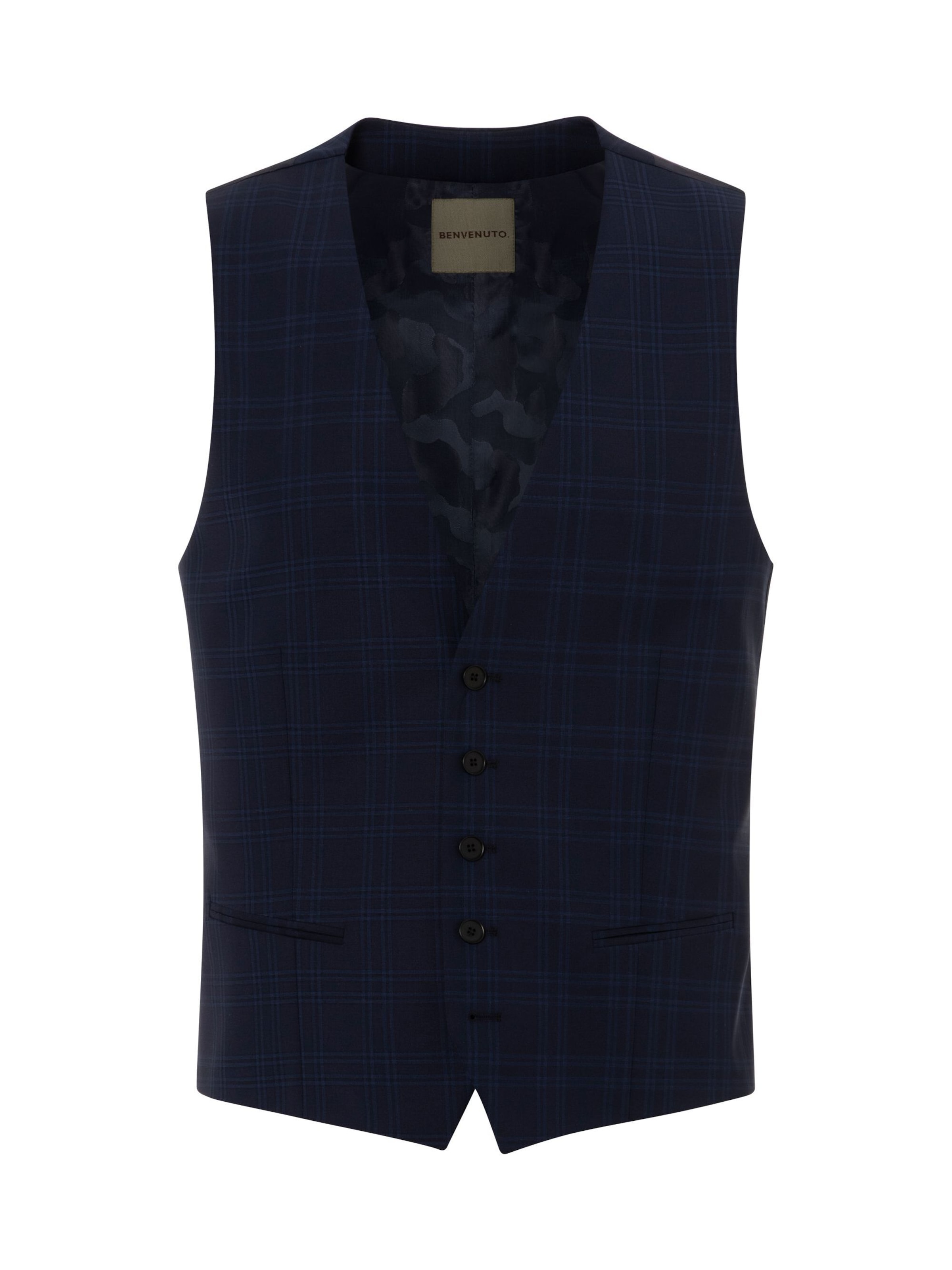 BENVENUTO Anzugweste 'Umberto' in Blau: Vorderseite
