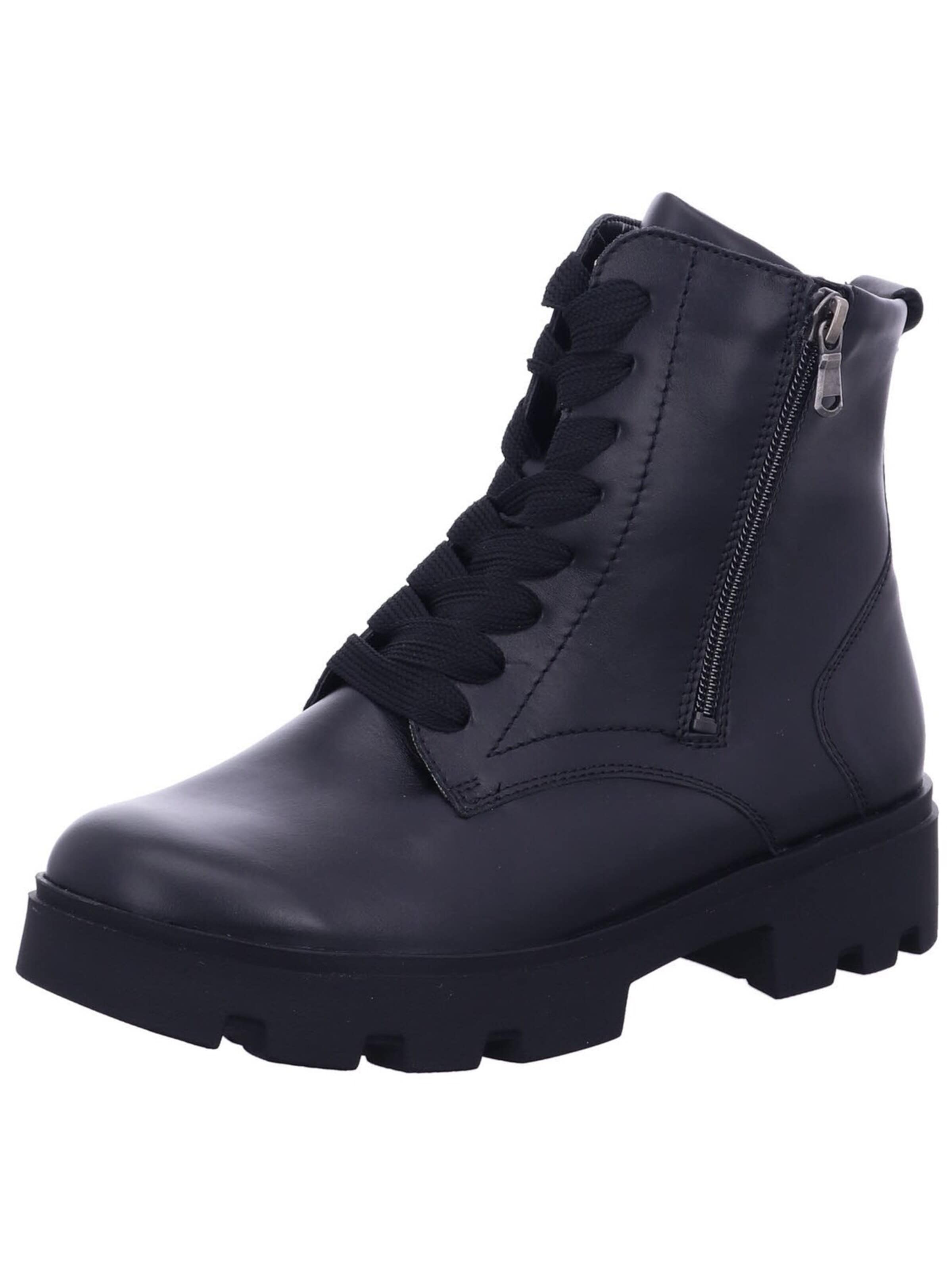 WALDLÄUFER Boots 'Stiefelette Damen 694806 102 001 Echtleder in schwarz' en 38,5 en noir, Vue avec produit