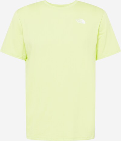 THE NORTH FACE Функционална тениска 'FOUNDATION' в тръстиково зелено / бяло, Преглед на продукта