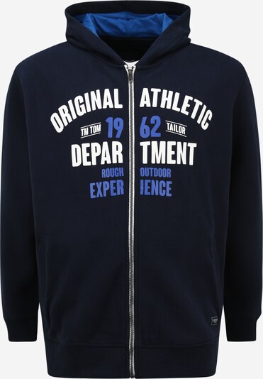 TOM TAILOR Men + Sweat jacket in blue / dark blue / white, Item view