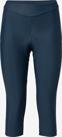 VAUDE Skinny Workout Pants 'Advanced' in Blue: front