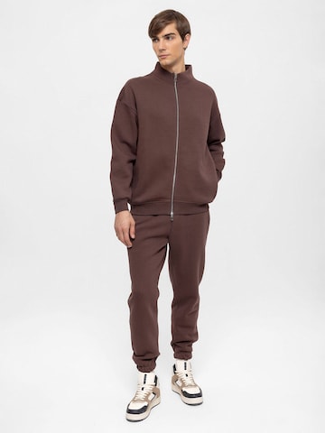 Antioch Zip-Up Hoodie in Brown