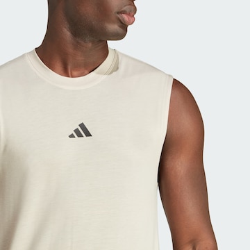 ADIDAS PERFORMANCE Toiminnallinen paita 'Power Workout' värissä beige