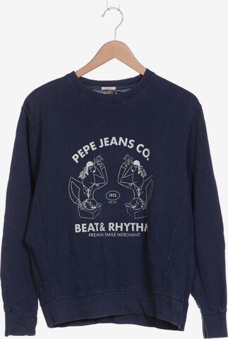 Pepe Jeans Sweatshirt & Zip-Up Hoodie in L in Blue: front