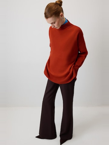 Touche Prive Gebreid vest in Rood