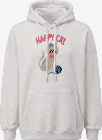 Sweat-shirt MYMO en blanc : devant