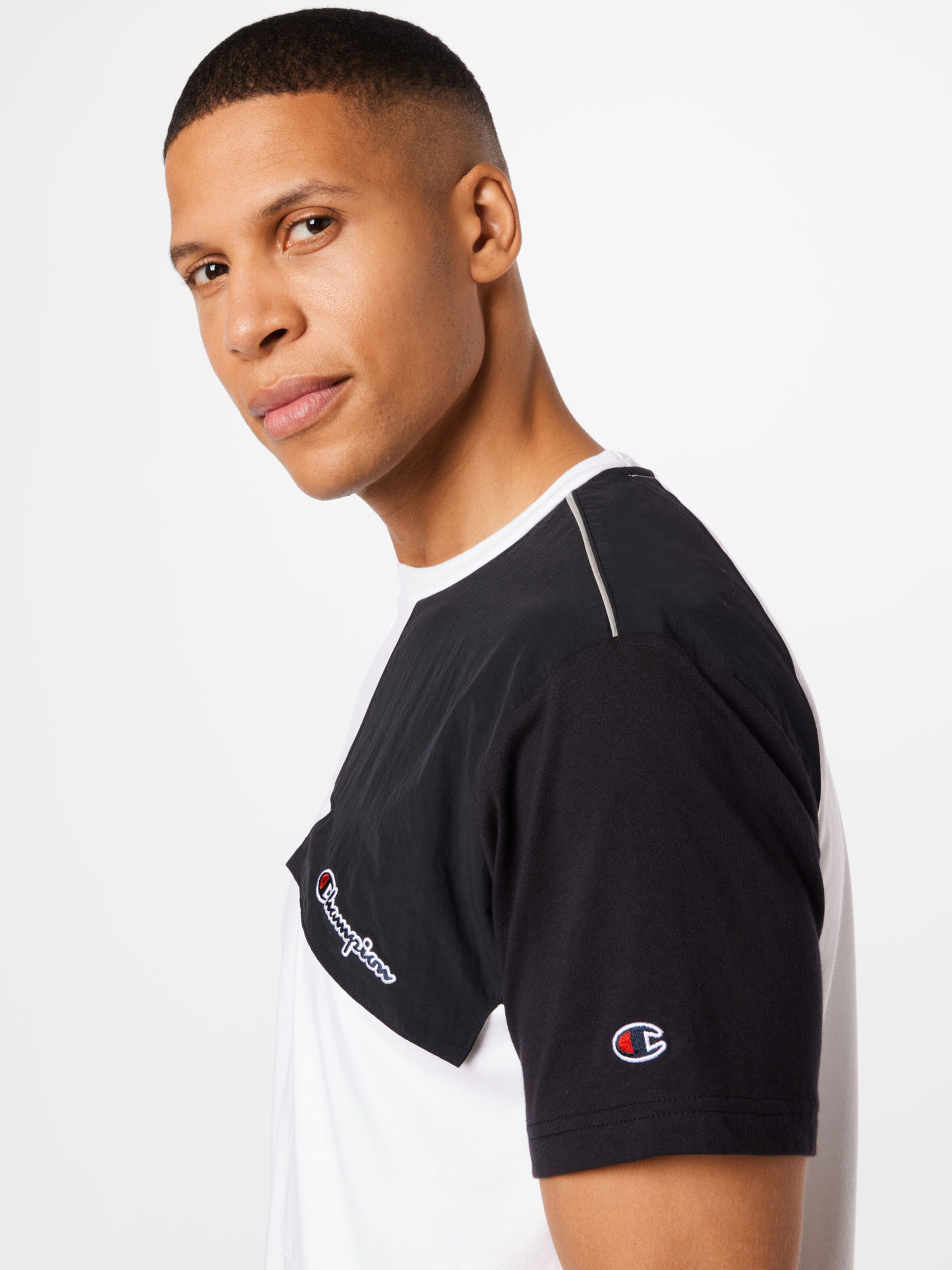 Männer Shirts Champion Authentic Athletic Apparel T-Shirt 'Crewneck' in Weiß - UZ87245 Männer Shirts Champion Authentic Athletic Apparel T-Shirt 'Crewneck' in Weiß - UZ87245